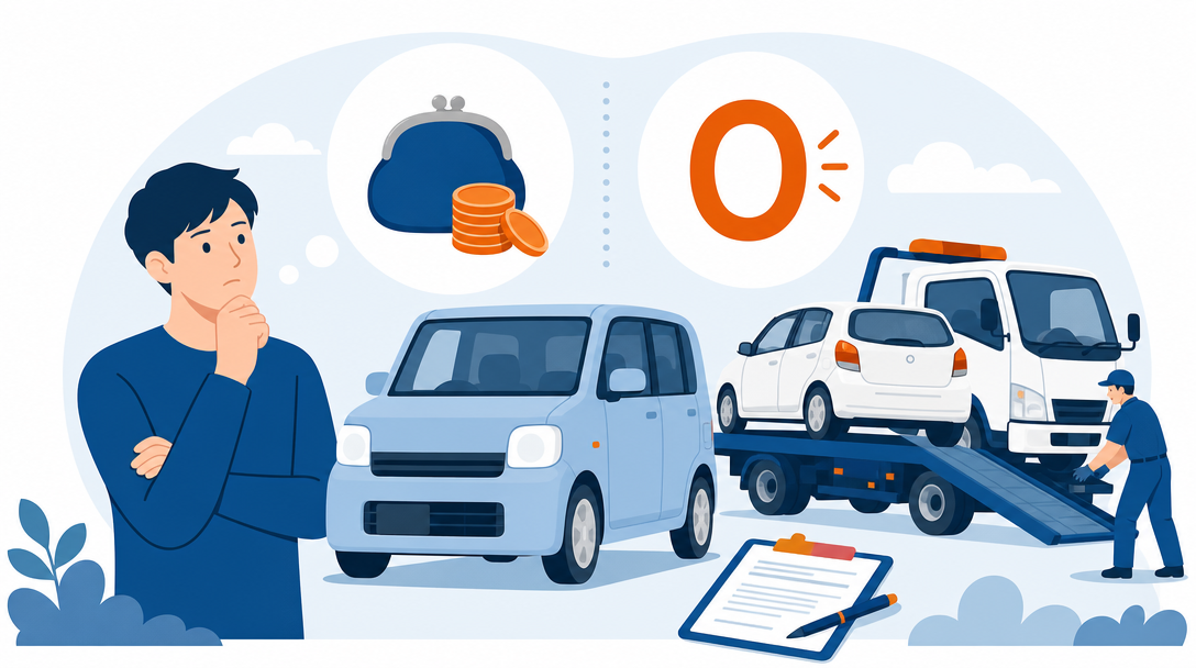 軽自動車の廃車費用はいくら？普通車との違いと0円で済ます方法