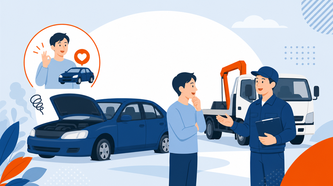 不動車でも買取できる？動かない車を0円にしない売り方と手順