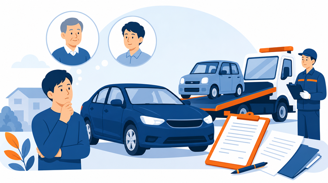 名義が違う車は処分できる？ケース別の手続きと必要書類を解説