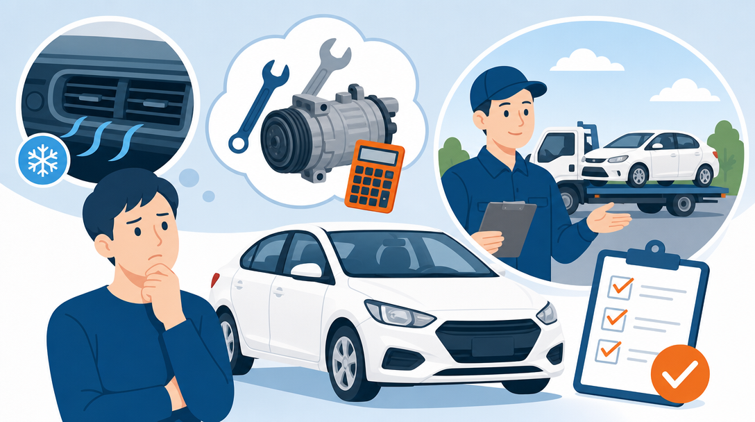 エアコンが故障した車は売れる？修理費の現実と売却の判断基準