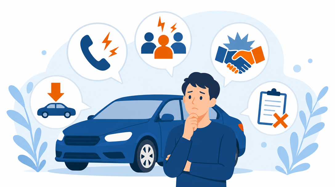 車の一括査定のデメリット5つ｜やめたほうがいい人と対処法