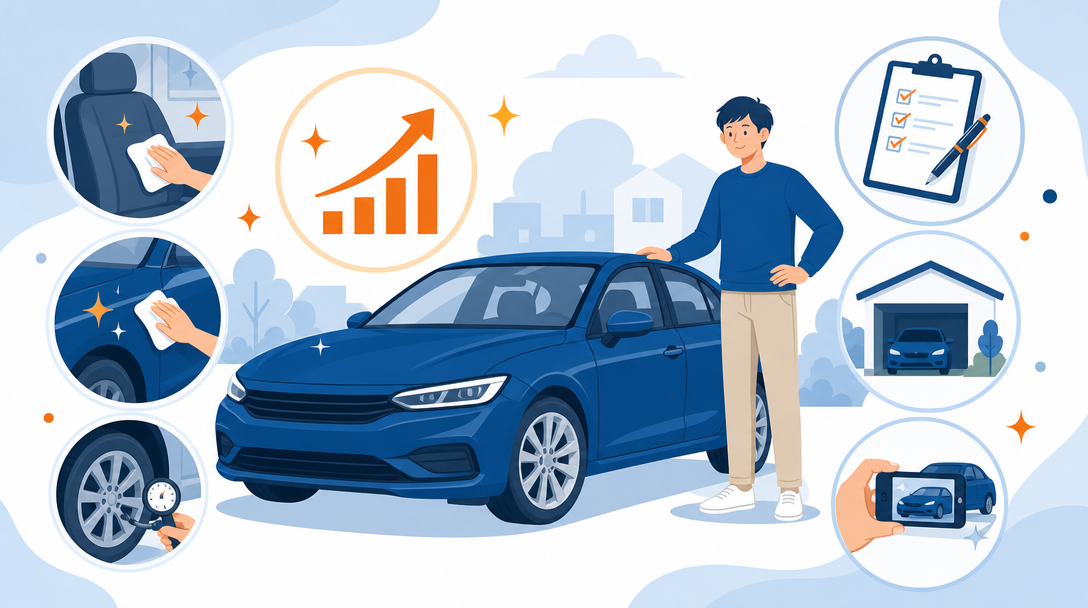 車を高く売る7つのコツ｜お金をかけずに査定を上げる方法だけ